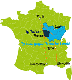 Carte nievre